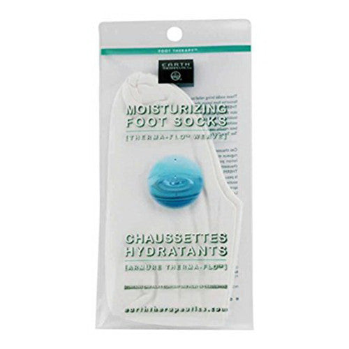 Earth Therapeutics Moisturizing Foot Socks White, 1 Pair